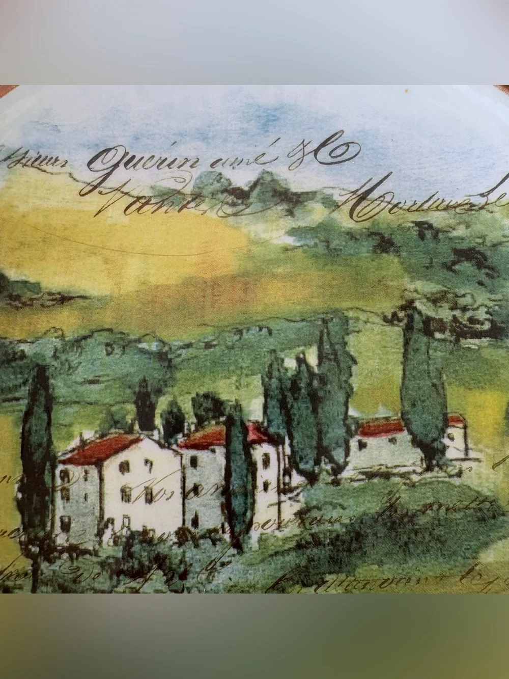 Williams Sonoma Paysage Salad Plates Style D Marc Lacaze Italy SET of THREE